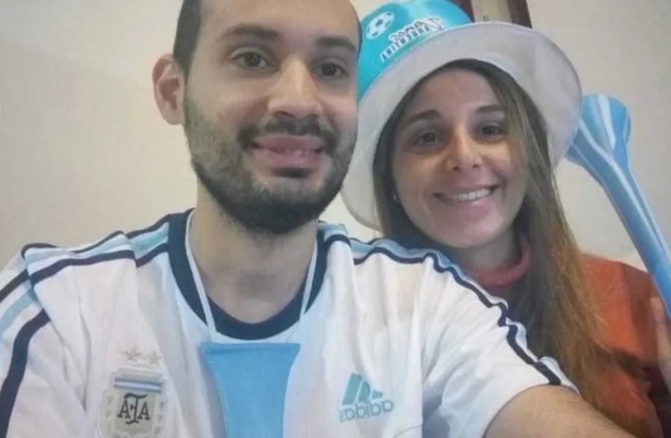 Walter Corral y Anabella Sánchez se casaron y su luna de miel será en Rusia para ver Argentina-Islandia.