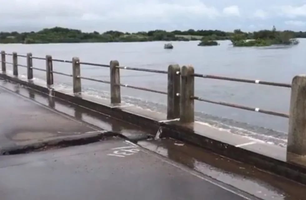 Preocupación por el desborde de los ríos Corrientes y Santa Lucía.