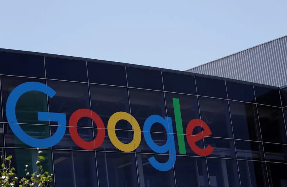 FILE - This Tuesday, July 19, 2016, file photo shows the Google logo at the company's headquarters in Mountain View, Calif. Alphabet Inc., the parent company of Google, reports earnings on Monday, July 24, 2017. (AP Photo/Marcio Jose Sanchez, File)