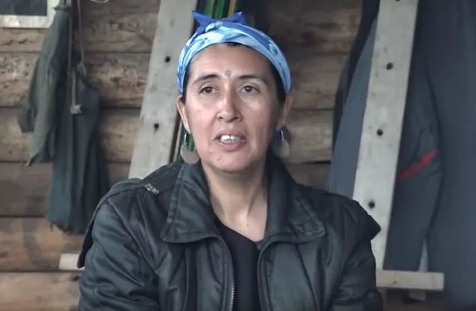 Soraya Maicoño, vocera de la comunidad mapuche