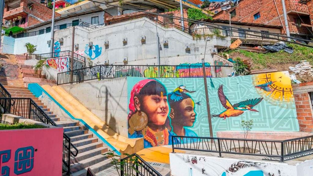 Centro cultural de la Comuna 13 en Medellín.