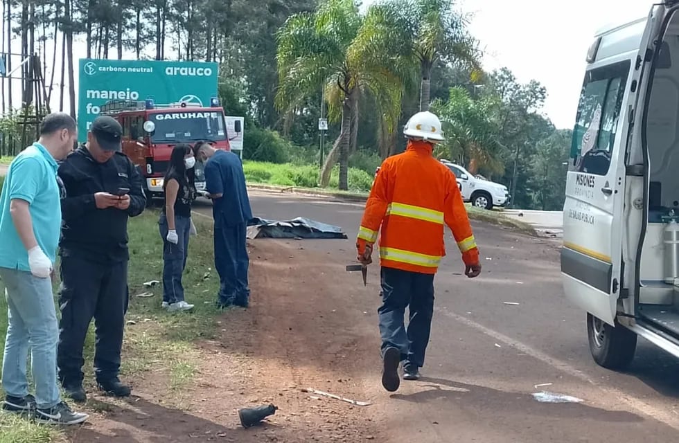 Siniestro vial: un motociclista perdió la vida en Garuhapé