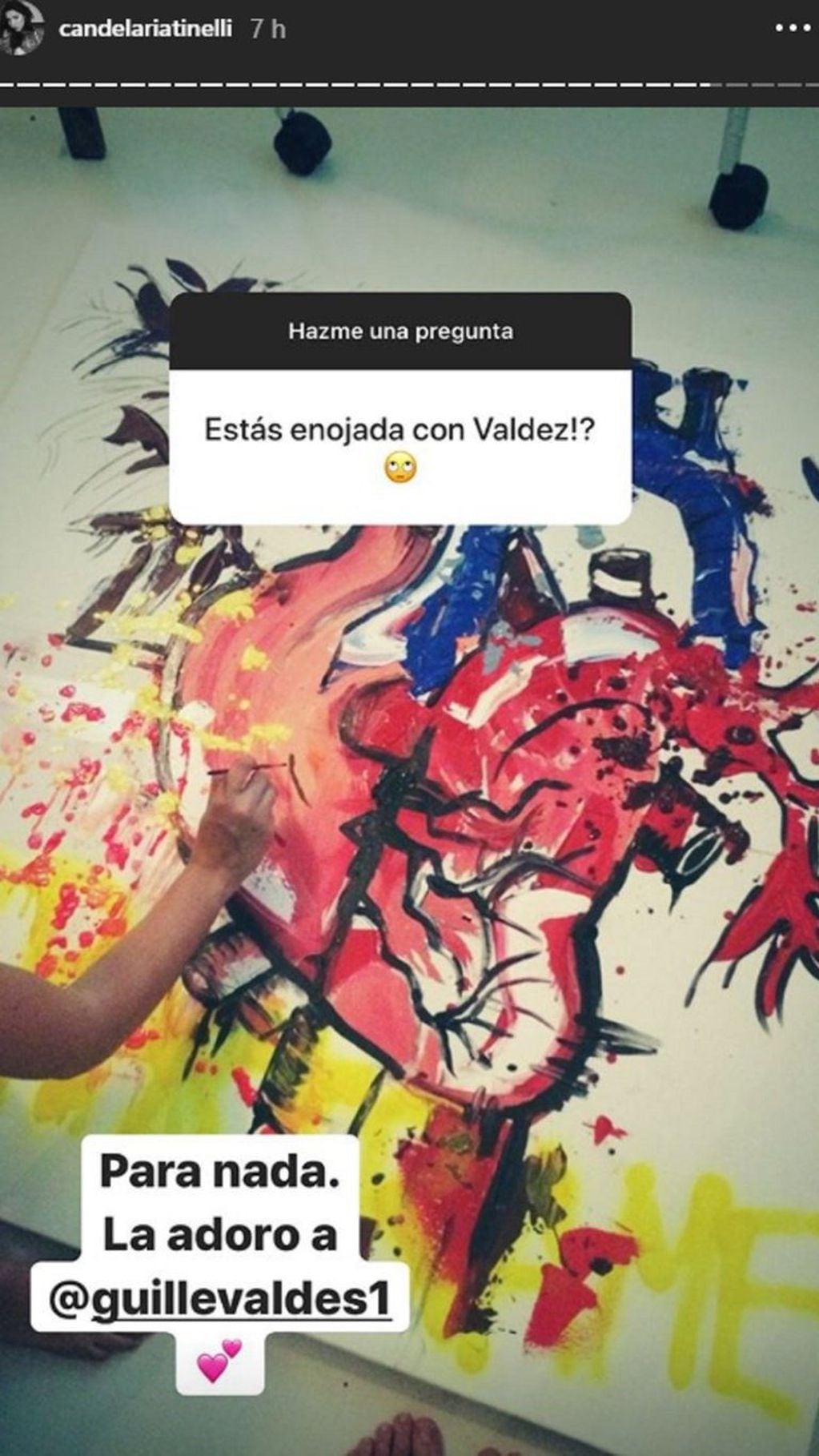 Cande sobre su relación con Guillermina Valdéz. (Instagram/@candelariatinelli)