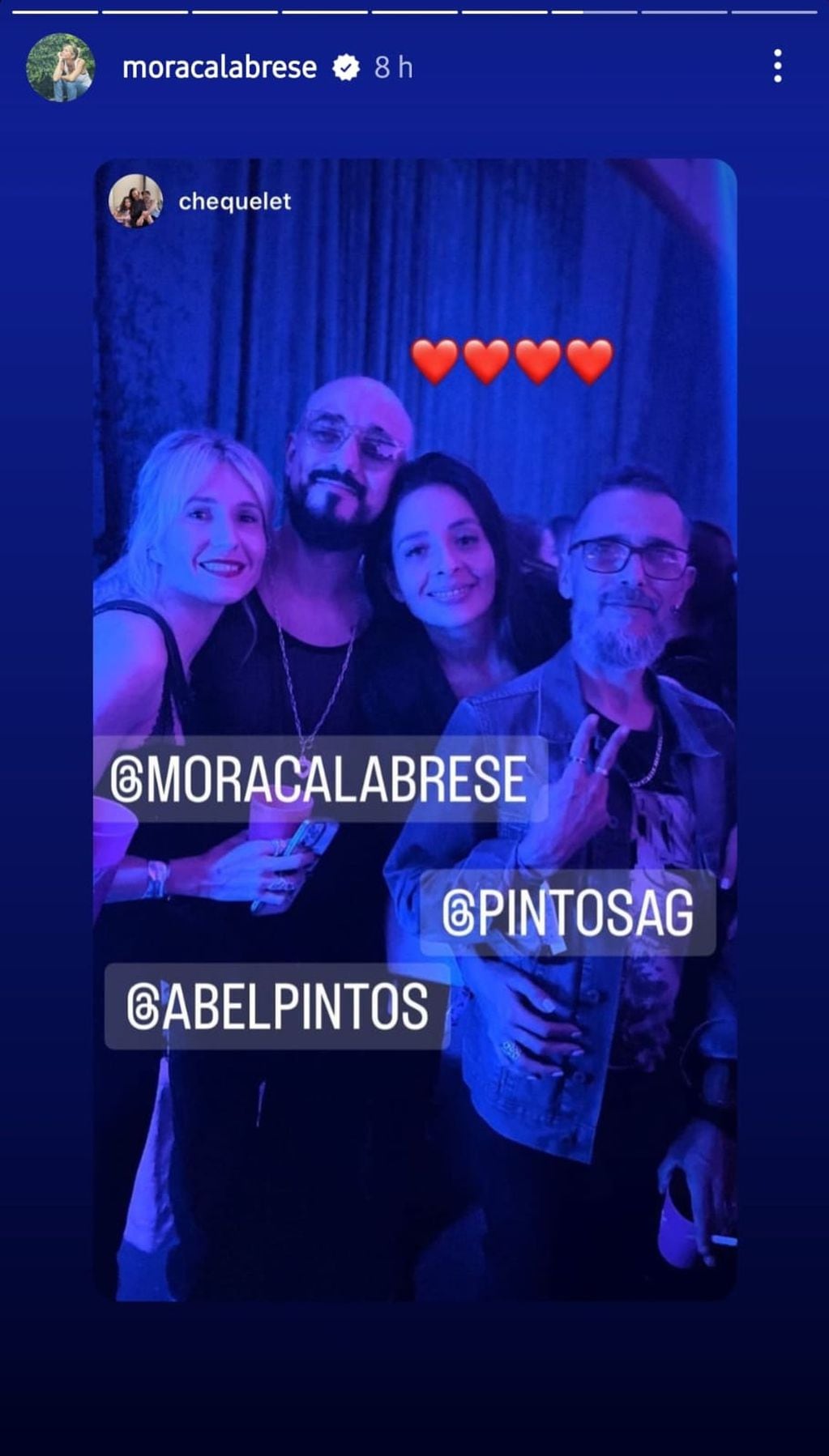 Abel Pintos y Mora Calabrese en la fiesta Bresh con amigas y amigos (Captura de pantalla)