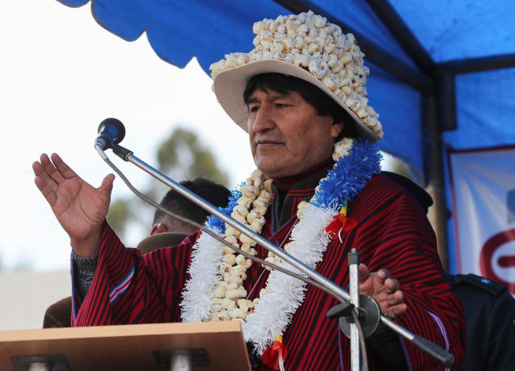 El presidente de Bolivia, Evo Morales, sería designado "Doctor Honoris Causa" por la Universidad Nacional de Jujuy. EFE/Martin Alipaz