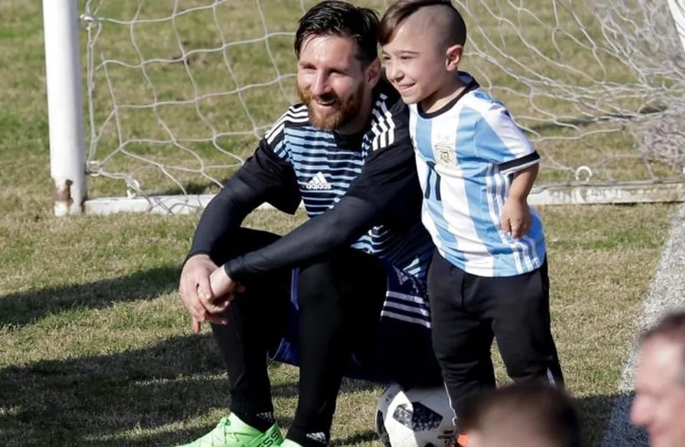 Diego y la foto soñada con Messi