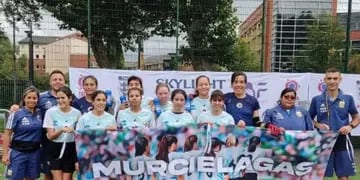 Las Murciélagas lograron un debut con goleada frente a Alemania, en el Primer Mundial de fútbol 5 para ciegos femenino que se desarrolla en Inglaterra.. Foto: Deportes Argentina