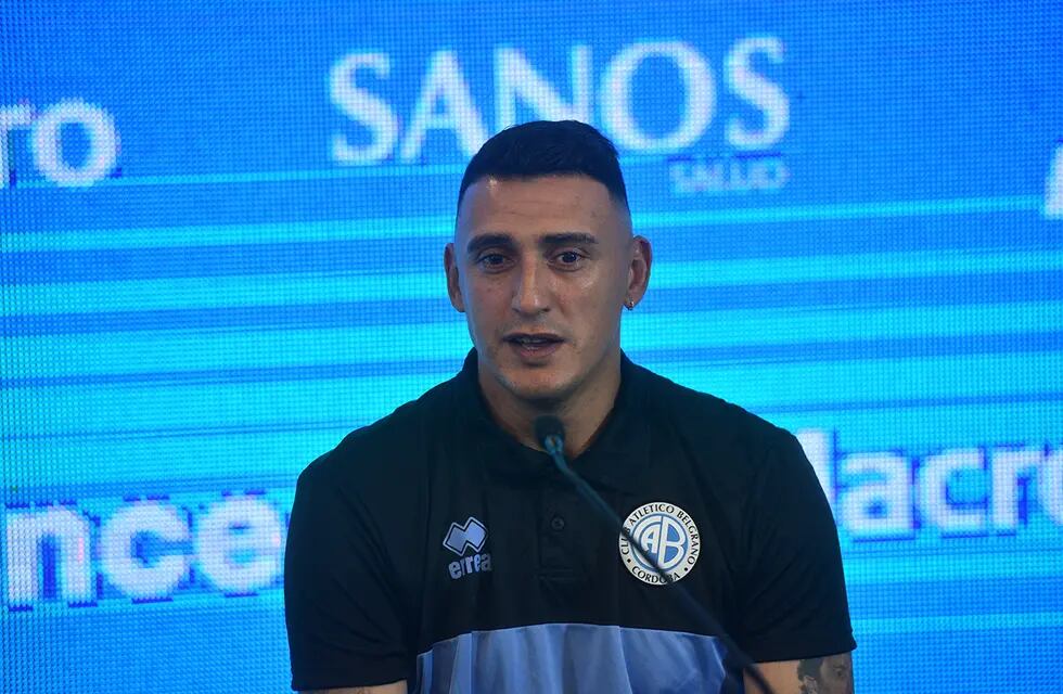 Matías Suárez fue presentado como nuevo refuerzo de Belgrano.