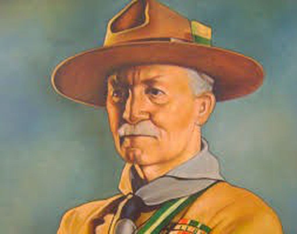 Fundador del movimiento, Sir Robert Baden Powell.