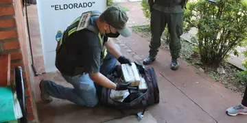 Eldorado: pasajero detenido por transportar 15 kilos de marihuana en su equipaje