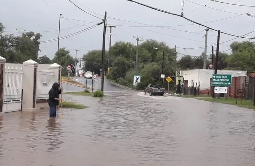 La lluvia dejó serias consecuencias en Catamarca (Foto: El Ancasti)
