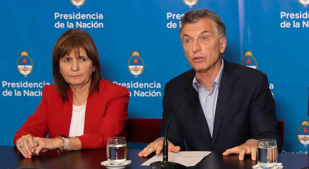 Patricia Bullrich y Mauricio Macri.
