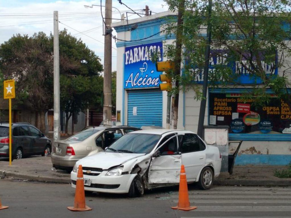 El accidente se produjo en la avenida Juan B. Justo esquina Diagonal Ica.