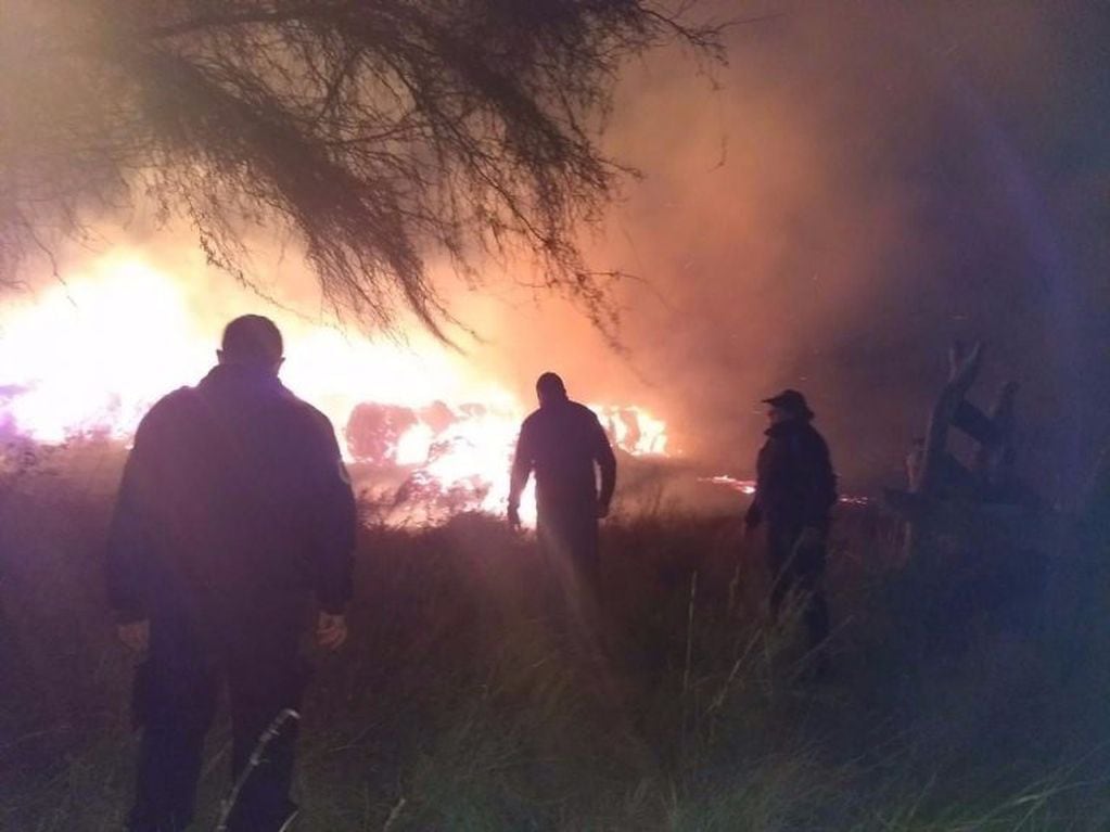 Los Bomberos de San Luis trabajan sin descanso.