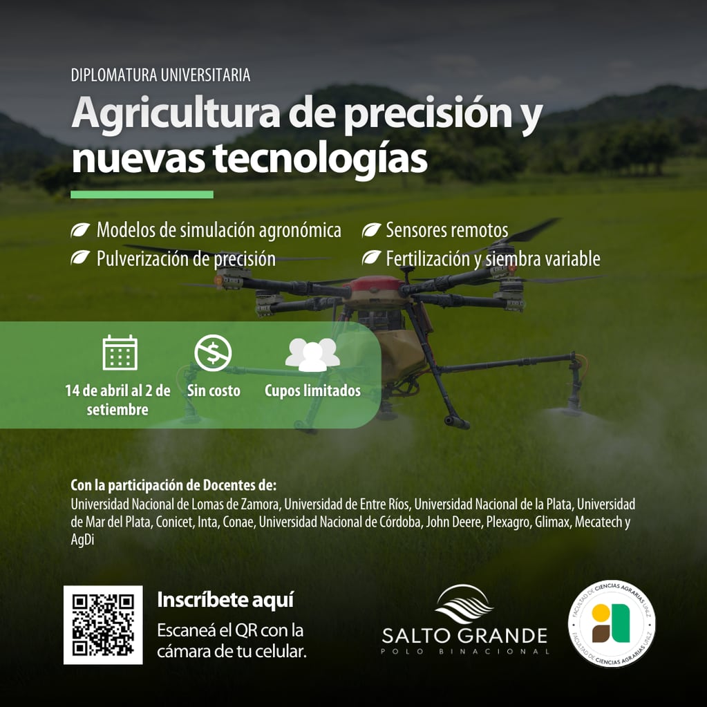 Agricultura de presición y nuevas tecnologías en Concordia.