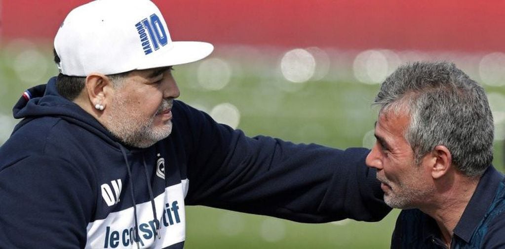 Maradona y Pellegrino (Foto:Web)