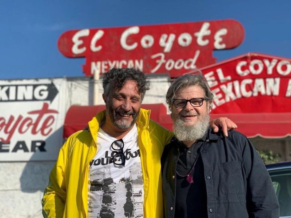 Fito Páez y Gustavo Santaolalla en Los Ángeles (Instagram: fitopaezmusica)