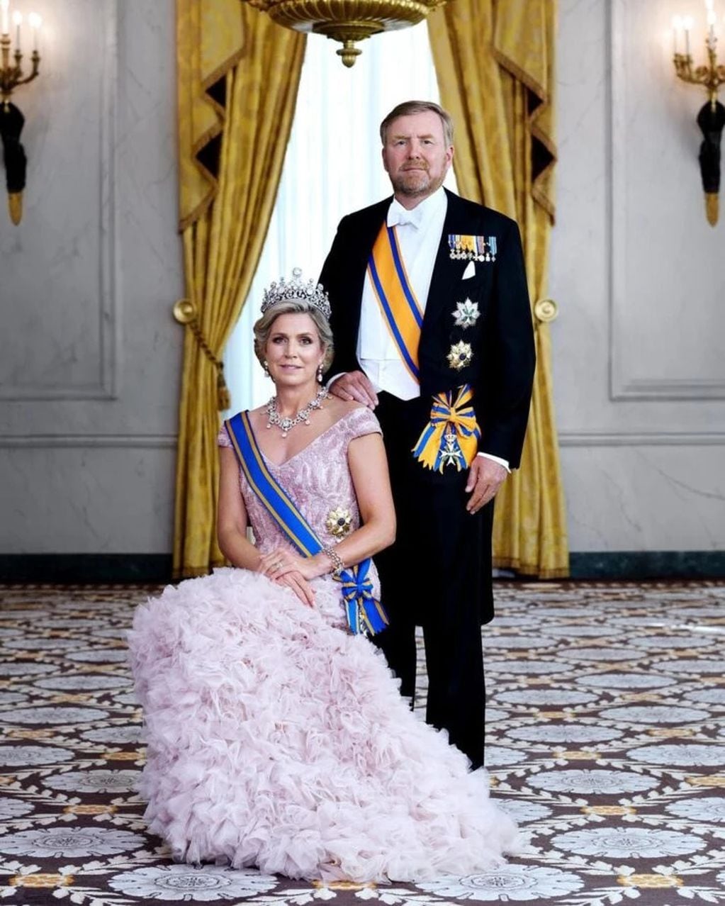 Máxima Zorreguieta junto a su esposo, el rey de Países Bajos.