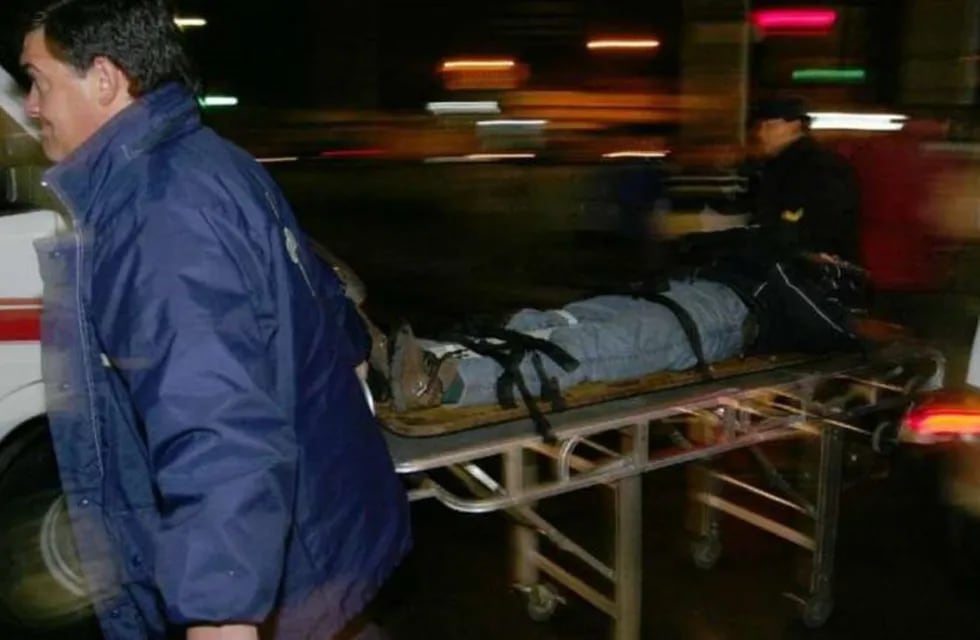 Ambulancia con un herido en Mendoza
