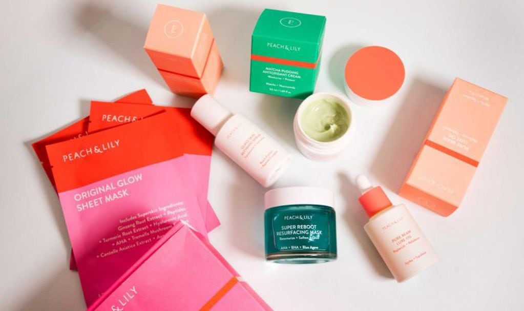 La marca tiene varias líneas de productos para el cuidado de la piel que también son tendencia. Cortesía Peach & Lily.