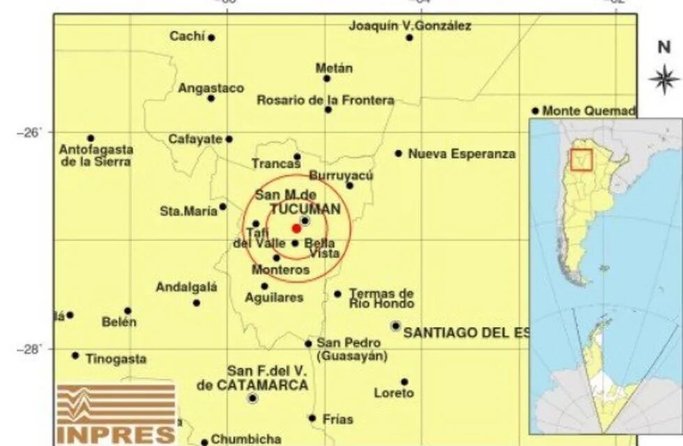 En Tucumán se registró un sismo de 2,7 grados