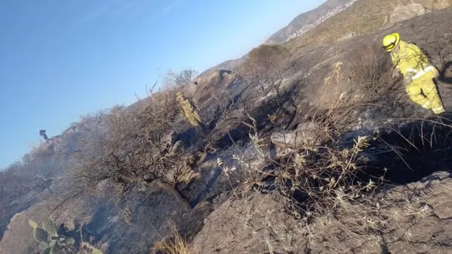Carlos Paz. Incendio en Bº Altos del Valle