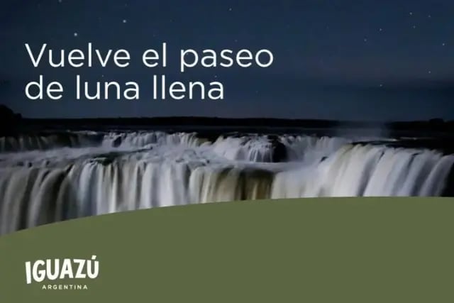 Puerto Iguazú: vuelven los Paseos de Luna en Cataratas