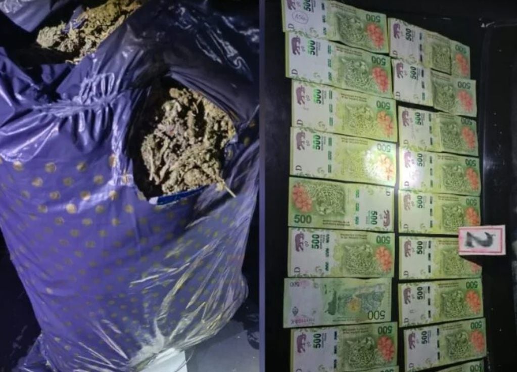 Aristóbulo del Valle: incautan marihuana y dinero en efectivo tras un operativo policial.