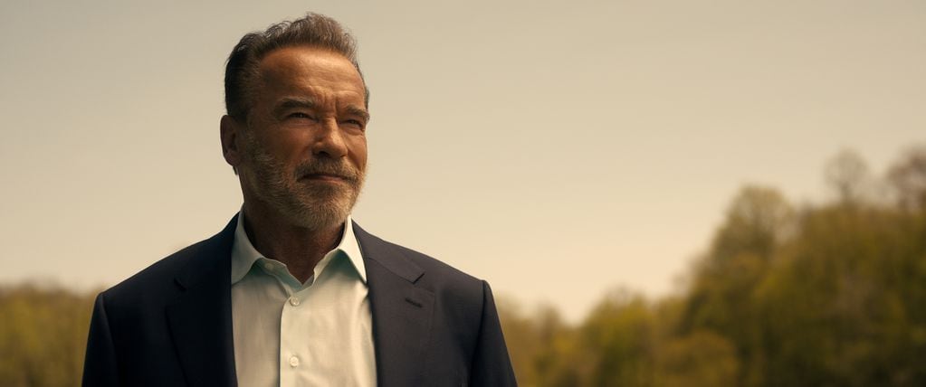 Fubar. Arnold Schwarzenegger as Luke Brunner in episode 101 of Fubar. Cr. Courtesy of Netflix © 2023