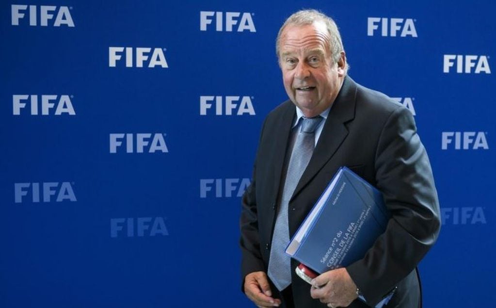Michel D’Hooghe, en una reunión de la FIFA en Zúrich (Foto: Fabrice Coffrini/AFP)