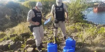 Efectivos de Prefectura Naval Argentina secuestraron ketamina en la costa posadeña