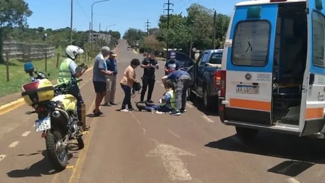 Inspectora de tránsito de Posadas resultó lesionada tras un siniestro vial