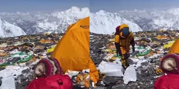 Basura en el Everest