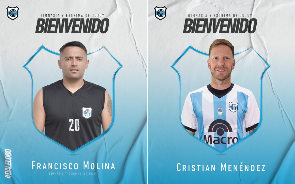Francisco Molina y Cristian Menéndez son las más recientes incorporaciones del "Lobo" jujeño.