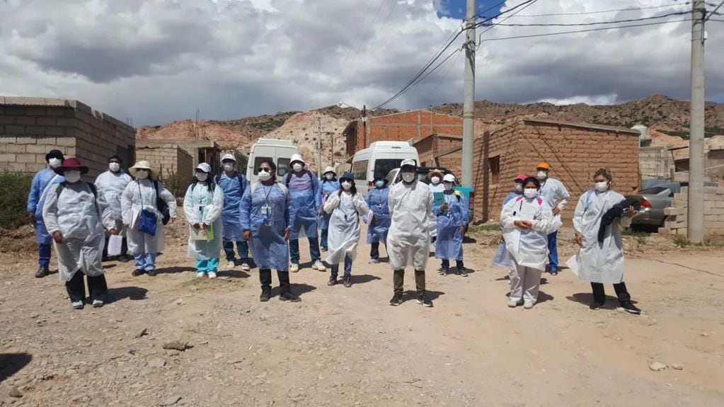 Más de medio centenar de testeos positivos resultaron de un rastrillaje sanitario en poblados de la Quebrada de Humahuaca.