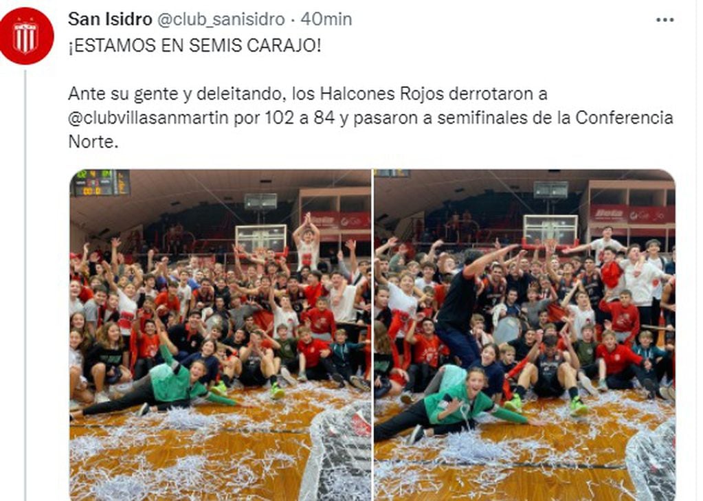 San Isidro clasificó y enfrentará a Barrio Parque en semifinales.