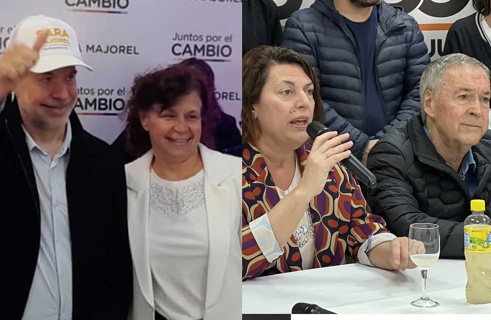 Las candidatas Sara Majorel y Verónica Crescente, recibieron el respaldo de Horacio Rodríguez Larreta y Juan Schiaretti, respectivamente (La Voz).