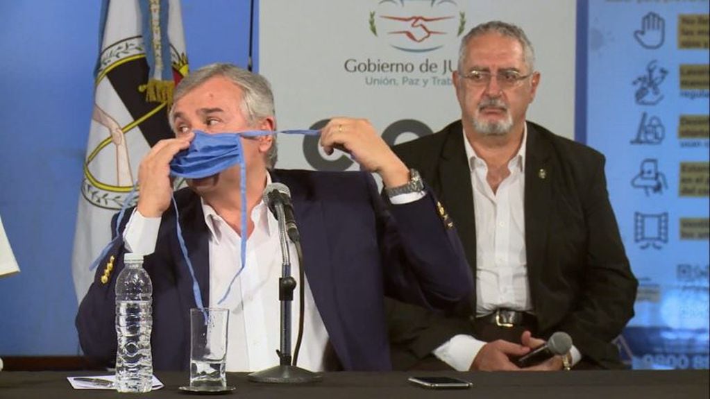 Gerardo Morales anunció la obligatoriedad de usar barbijo en Jujuy (Web)