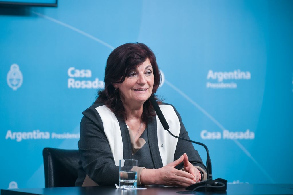 Raquel "Kelly" Olmos, ministra de Trabajo de la Nación. Foto: Prensa Gobierno de la Nación.
