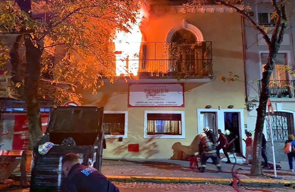 Incendio en geríatrico de Villa Urquiza