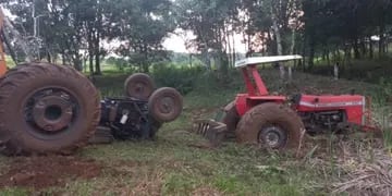 El Soberbio: un joven falleció tras el vuelco de su tractor