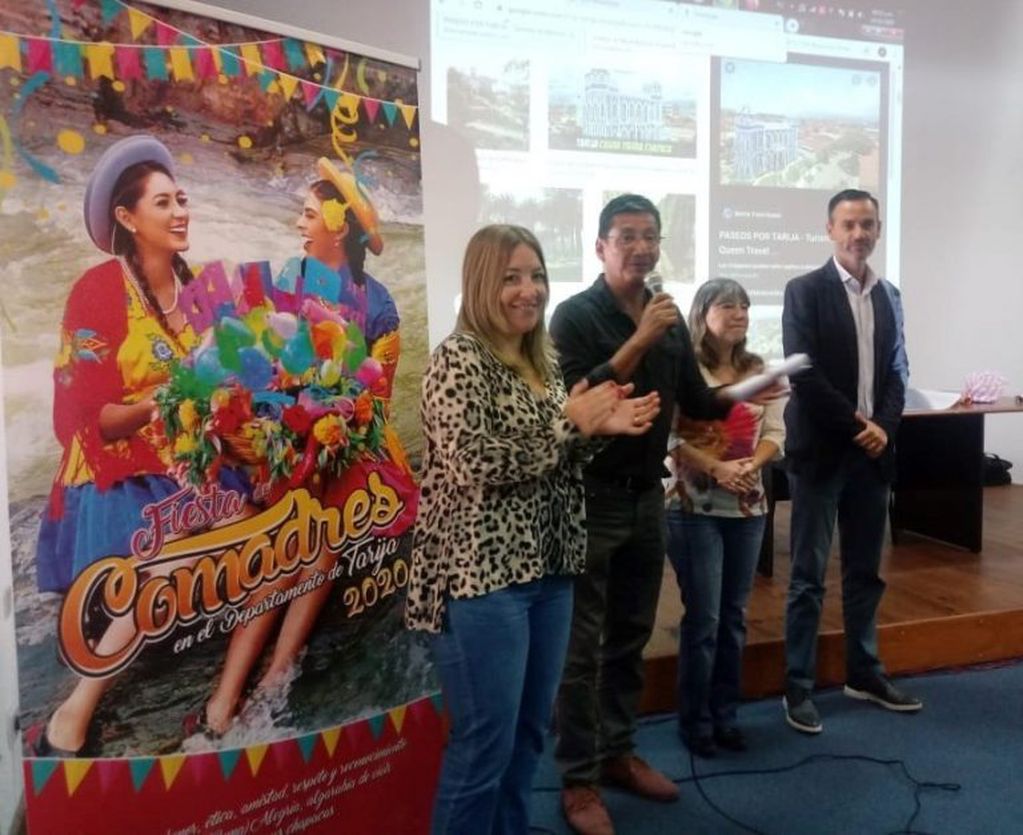 Autoridades de Turismo de la Provincia y del Municipio de San Salvador de Jujuy acompañaron la presentación de la delegación tarijeña.