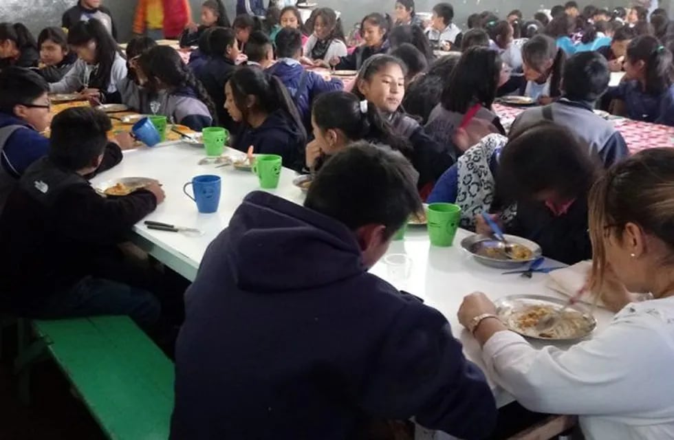 Comedor escolar, en Jujuy