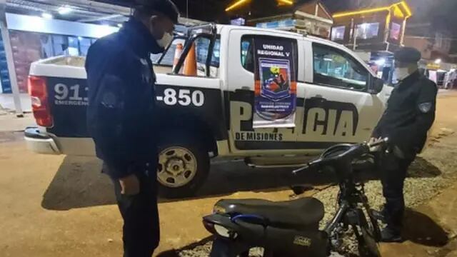 Recuperan motocicleta robada en Puerto Iguazú