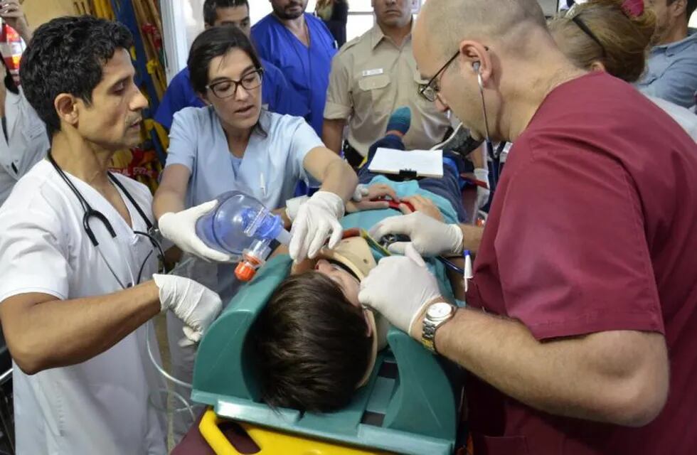 Simulacro de emergencias (Gobierno de La Pampa)