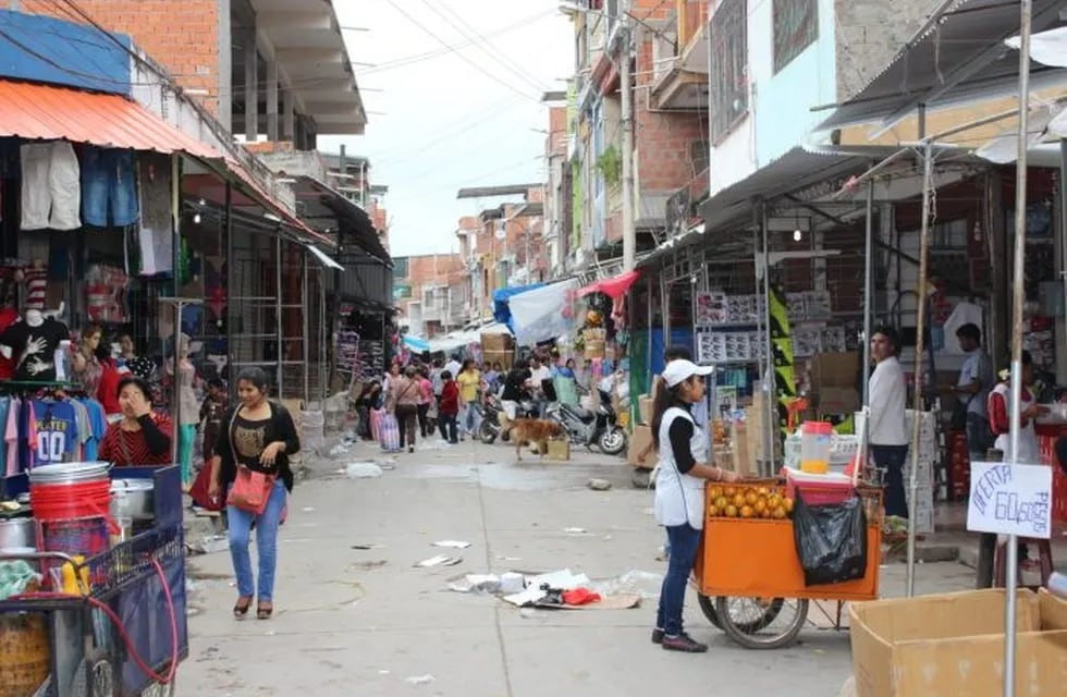 Ciudad fronteriza de Bermejo, en Bolivia.