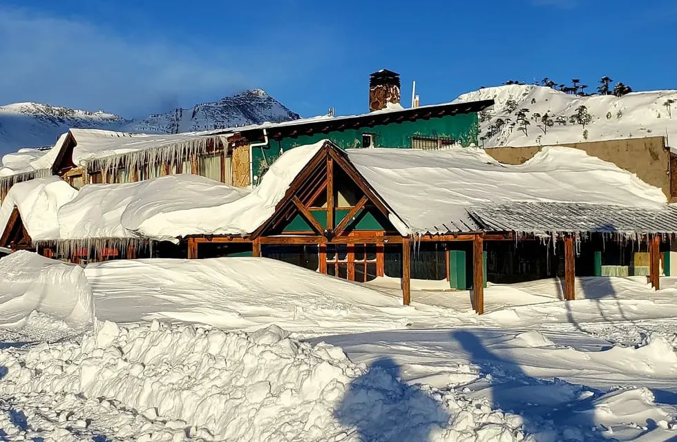 Impresionante nevada en Caviahue, Neuquén.