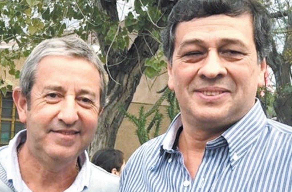 Julio Cobos y el intendente de Las Heras, Daniel Orozco.