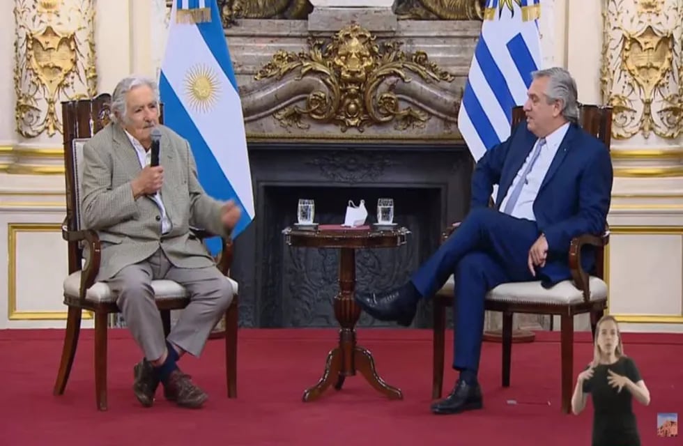 Pepe Mujica expresó un emotivo discurso en Casa Rosada.
