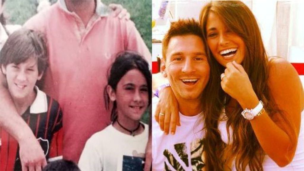 Leo Messi y Antonela Roccuzzo son inseparables desde niños.